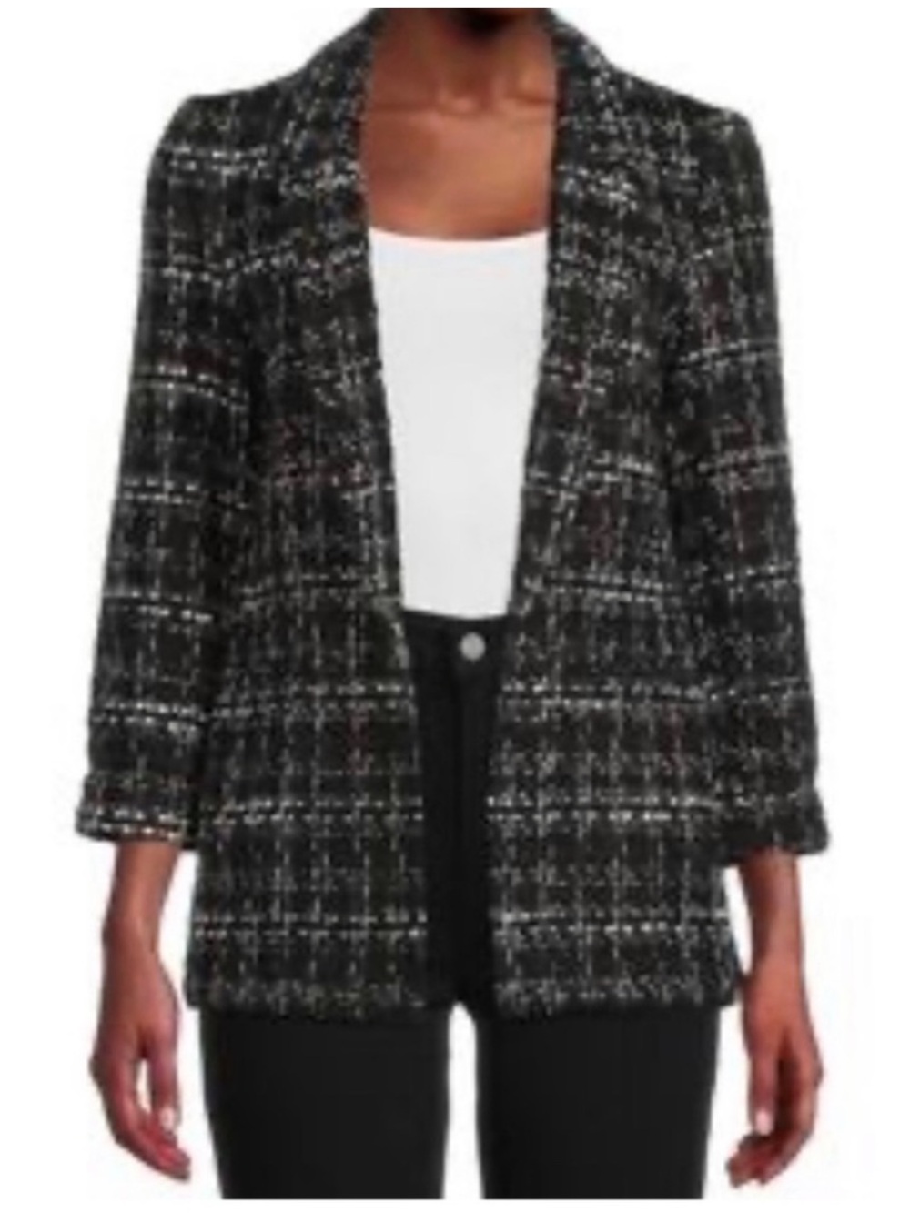 Nanette Lepore Tweed Blazer Jacket Sz 14